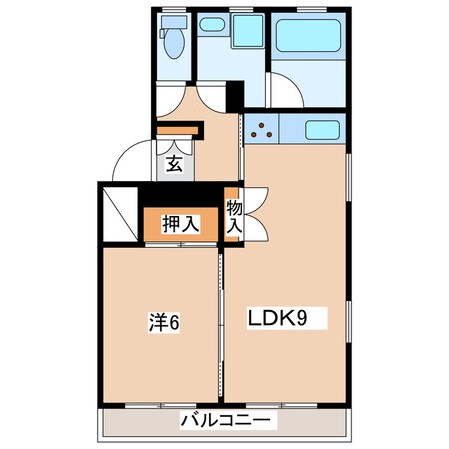 郡山富田駅 徒歩31分 2階の物件間取画像